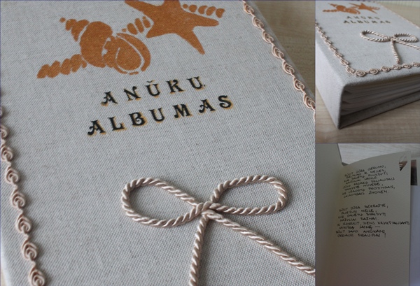 Drobe aptrauktas anūkų albumas