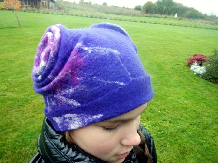 Kepurė "Violetinis meškutis "