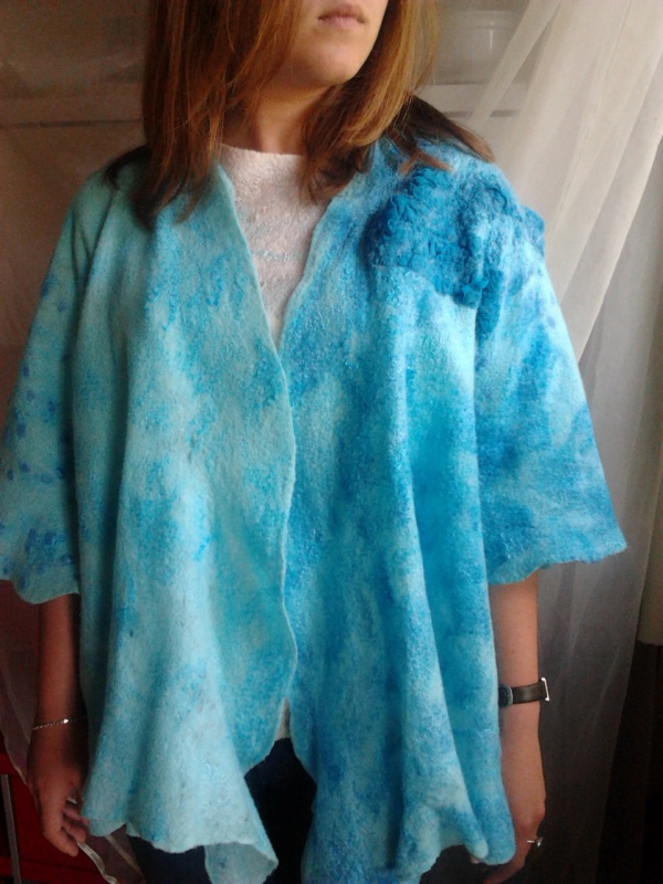 Veltinio kimono "Koralinė "