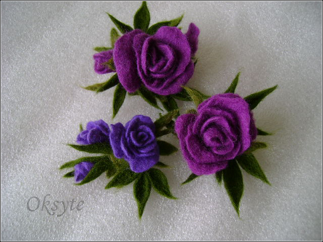 violetinės rožės