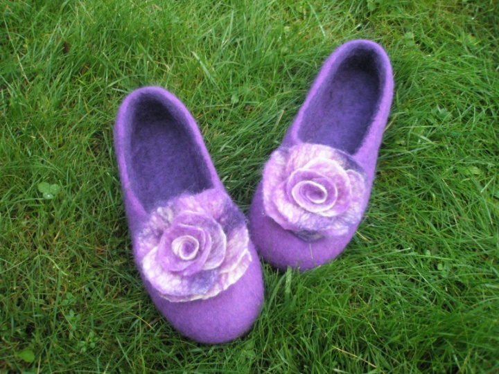 violetinės su rože