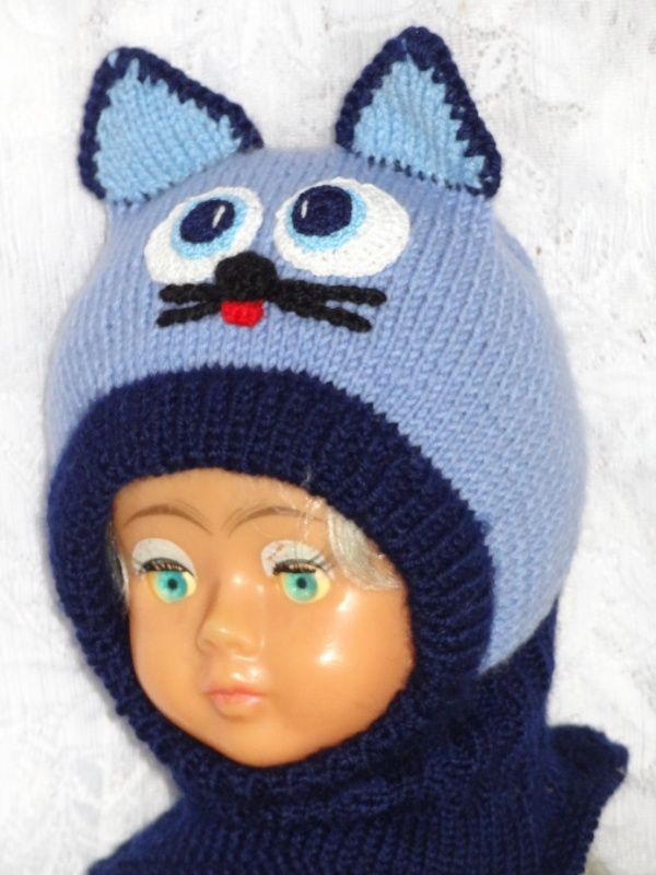Kepurė šalmas Mėlynas katinas