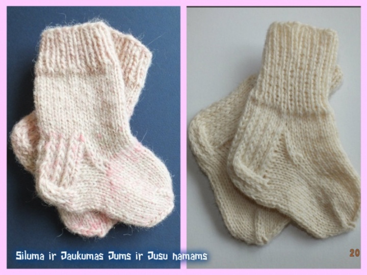 VIlnonės kojinytės kūdikiui