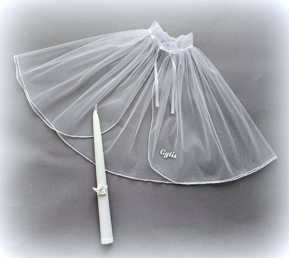 Krikstynu skraiste su vardu-Rožančius- Krikšto žvakė su vardu