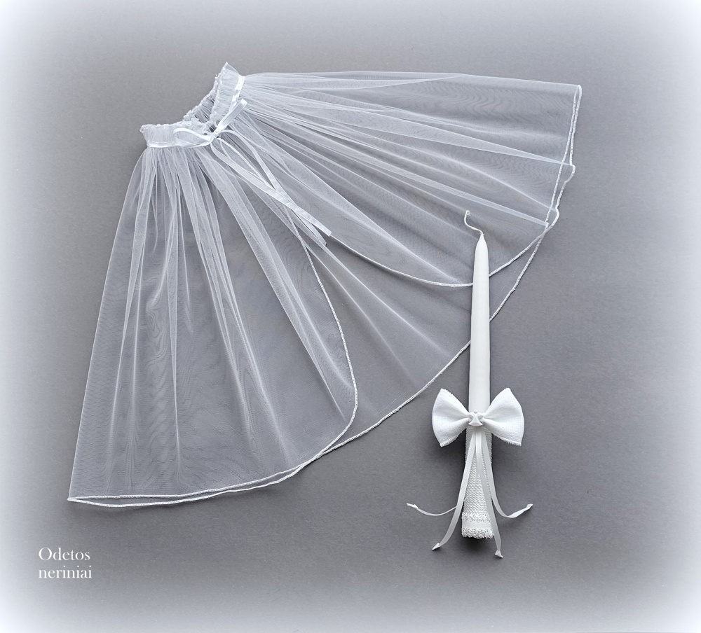 Krikstynu skraiste su vardu-Rožančius- Krikšto žvakė su vardu