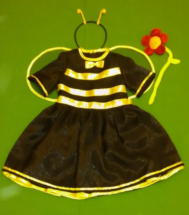 Bitutės, bitės kostiumas mergaitei