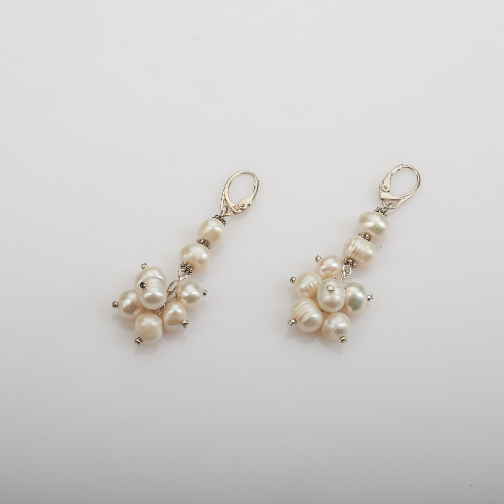 AU34 Auskarai iš gėlavandenių perlų