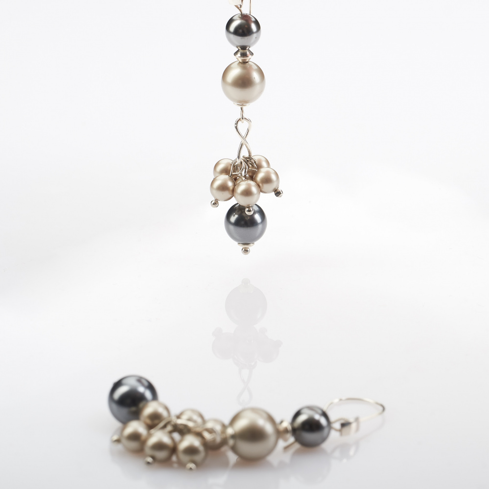 AU35 Auskarai iš Swarovski kristalinių perlų