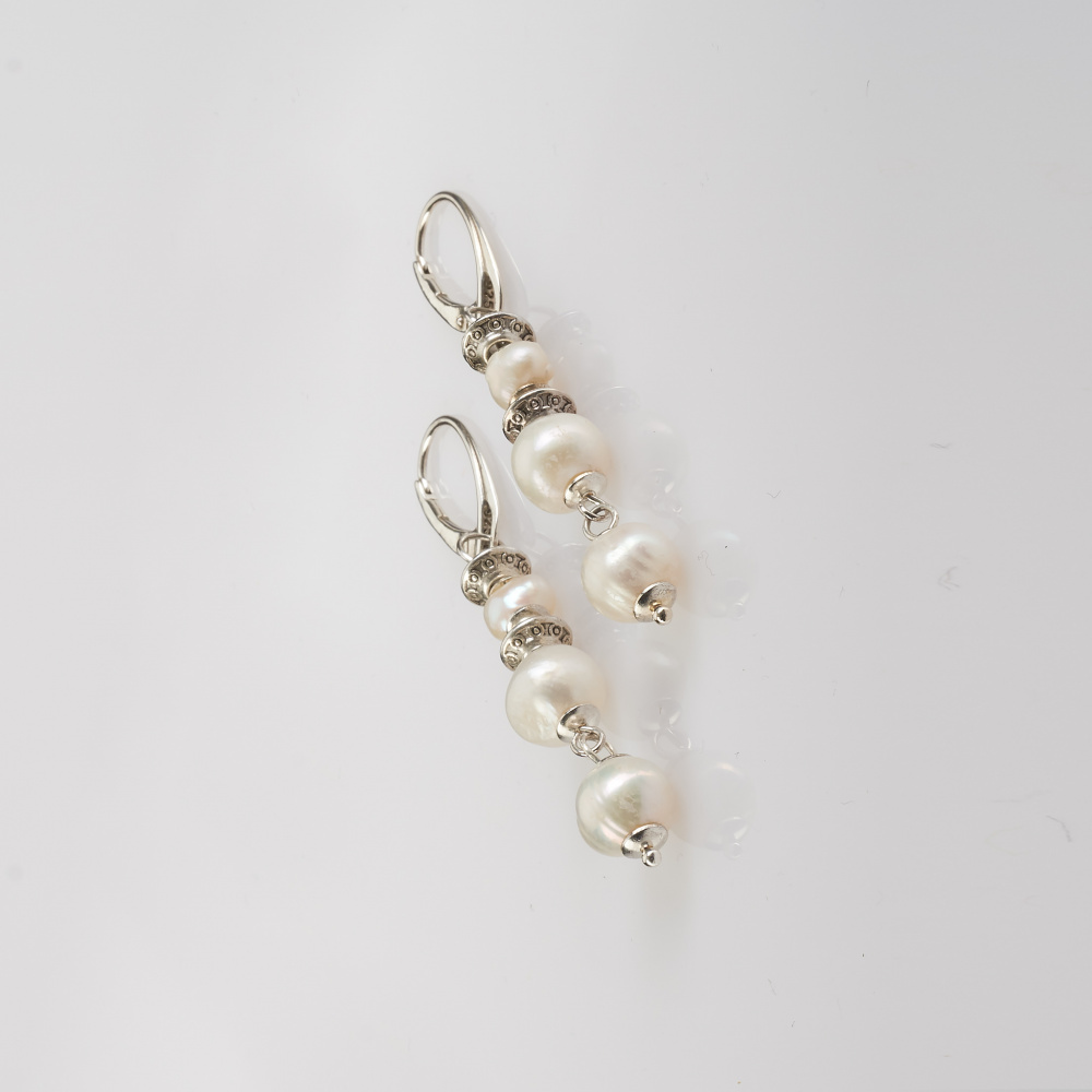 AU37 Auskarai iš gėlavandenių perlų