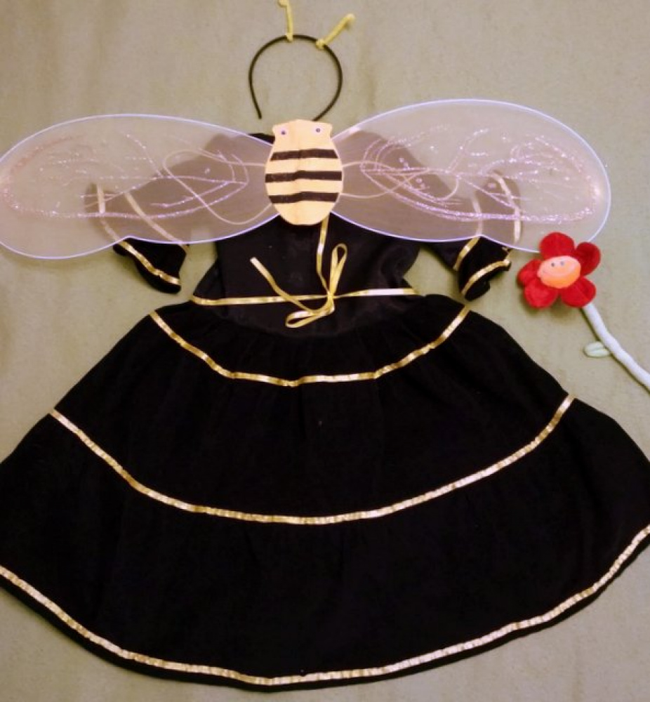 Bitutės, bitės karnavalinis kostiumas