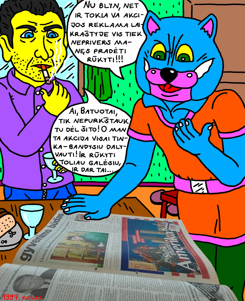 Būsimas nycietis Batuotas Katinas jau tada neigiamai vertino rūkymo propagandą, išspausdintą laikraštyje Būsimas nycietis Batuotas Katinas jau tada neigiamai vertino rūkymo propagandą, išspausdintą laikraštyje