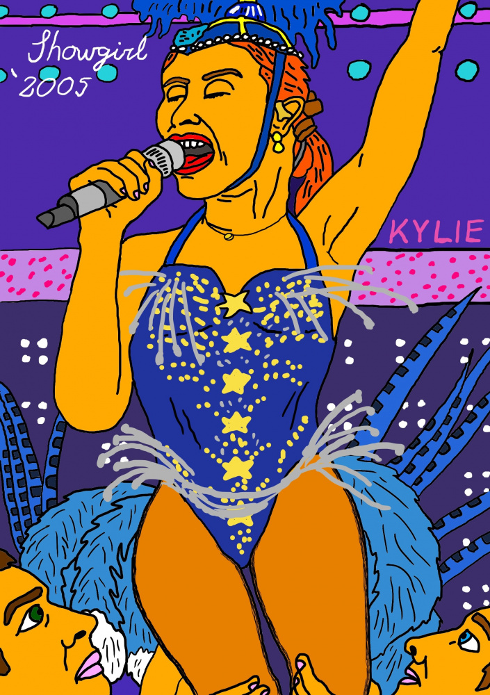 Dainininkės Kylie Minogue visas seksualumo proveržis gyvo koncerto metu