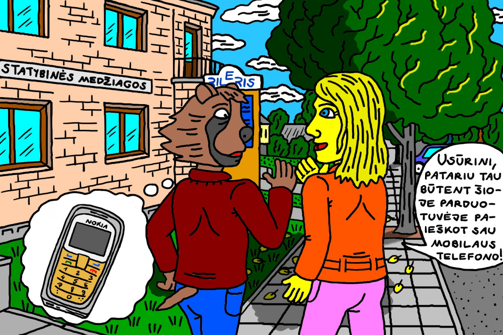 Ingridos nekenčiamą mokinį Usūrinį draugė Vilma įkalbėjo nusipirkti nuosavą mobilų telefoną