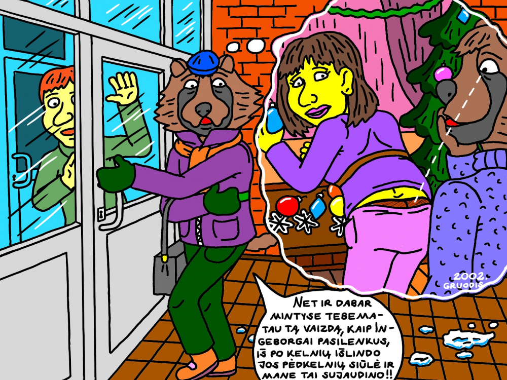 Ingridos nekenčiamas mokinys Usūrinis eidamas prisiminė apie per atostogas sutiktą buvusią klasiokę Ingeborgą ir jos pėdkelnes