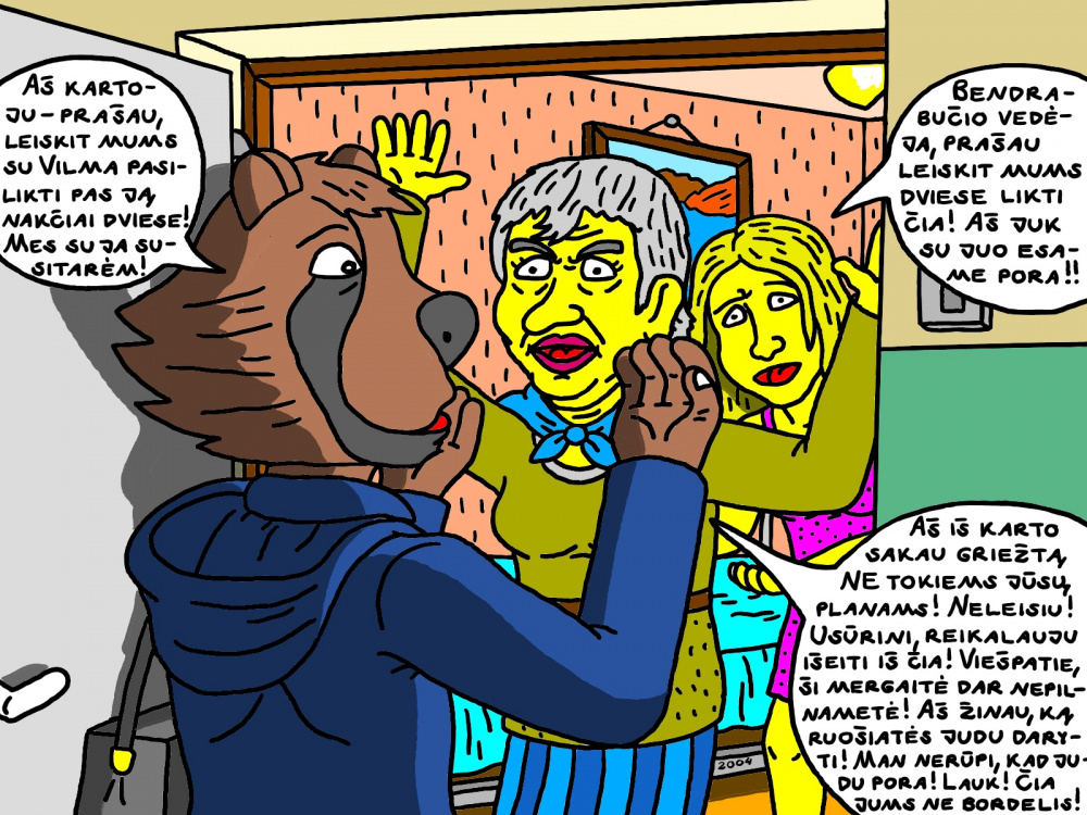 Ingridos nekenčiamo mokinio Usūrinio ir Vilmos planus pasilikti nakčiai pas ją sugriovė bendrabučio vedėja