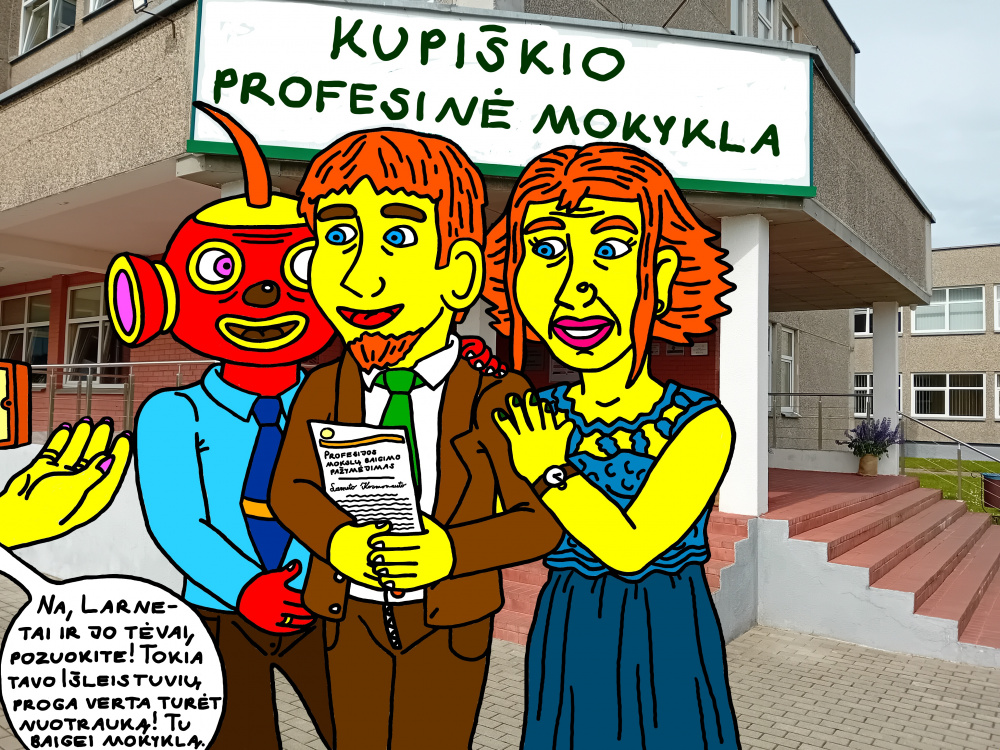 Jaunojo burtininko Larneto paskutinė diena Kupiškio "Profesinėje mokykloje" - Išleistuvės