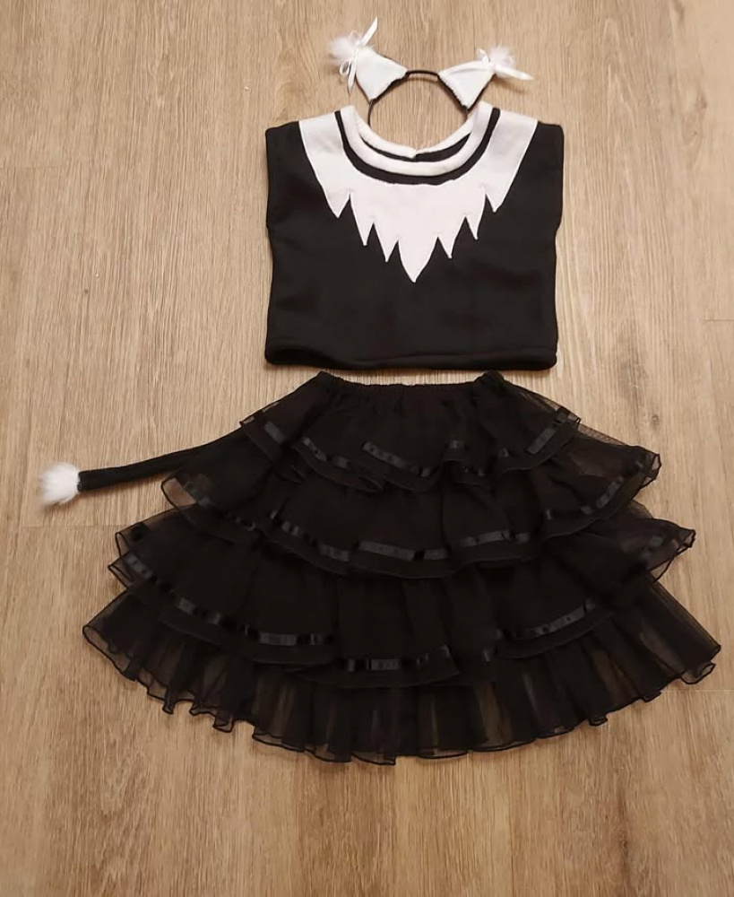 Katytės, katės kostiumas mergaitei