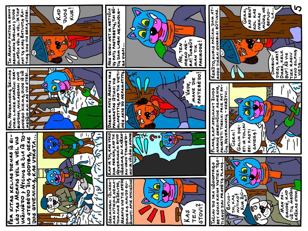 Komiksas - Neverauskų šeimos tragiškos lemties istorija. 5