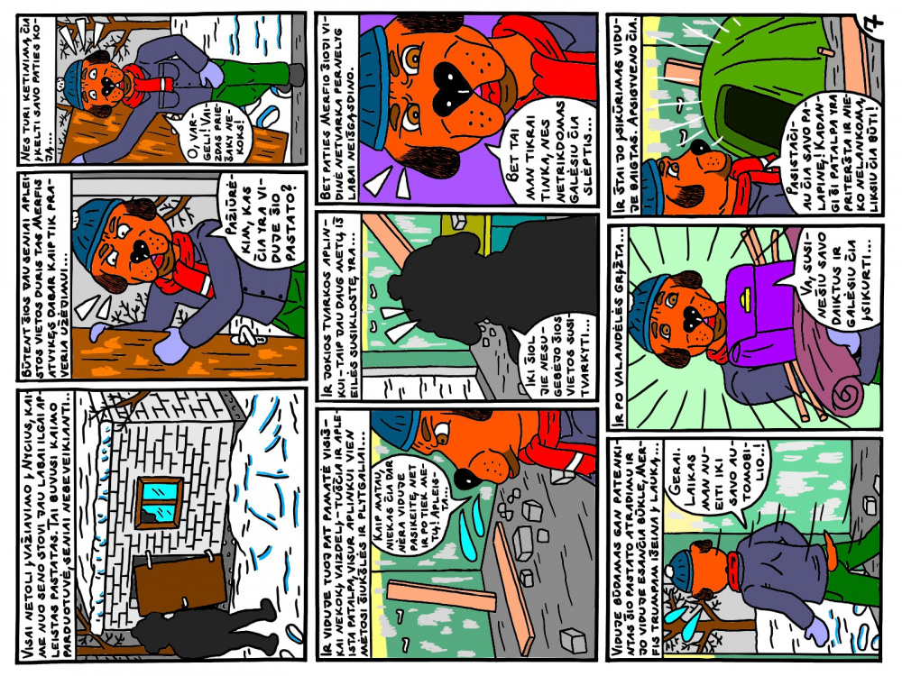 Komiksas - Neverauskų šeimos tragiškos lemties istorija. 7