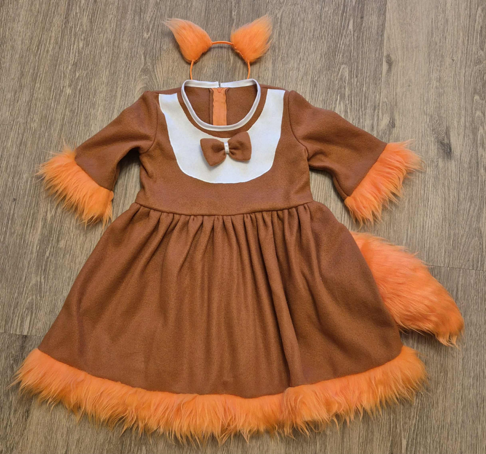 Lapės, voveraitės karnavalinis kostiumas (L2)