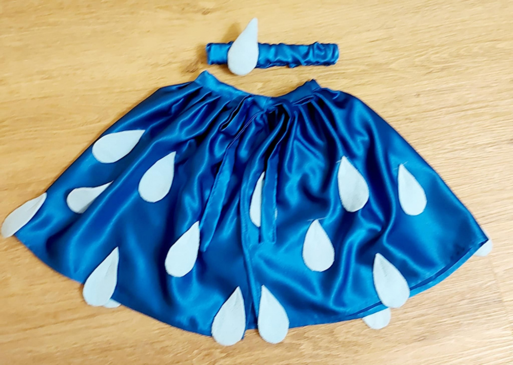 Lietaus, lietučio, lašelio kostiumas vaikams