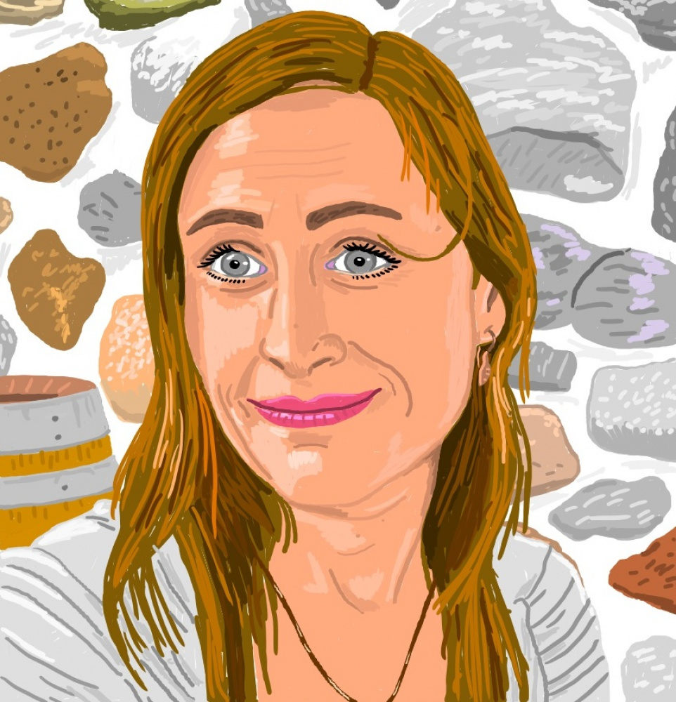 Merginos Vilmos portretas sukurtas