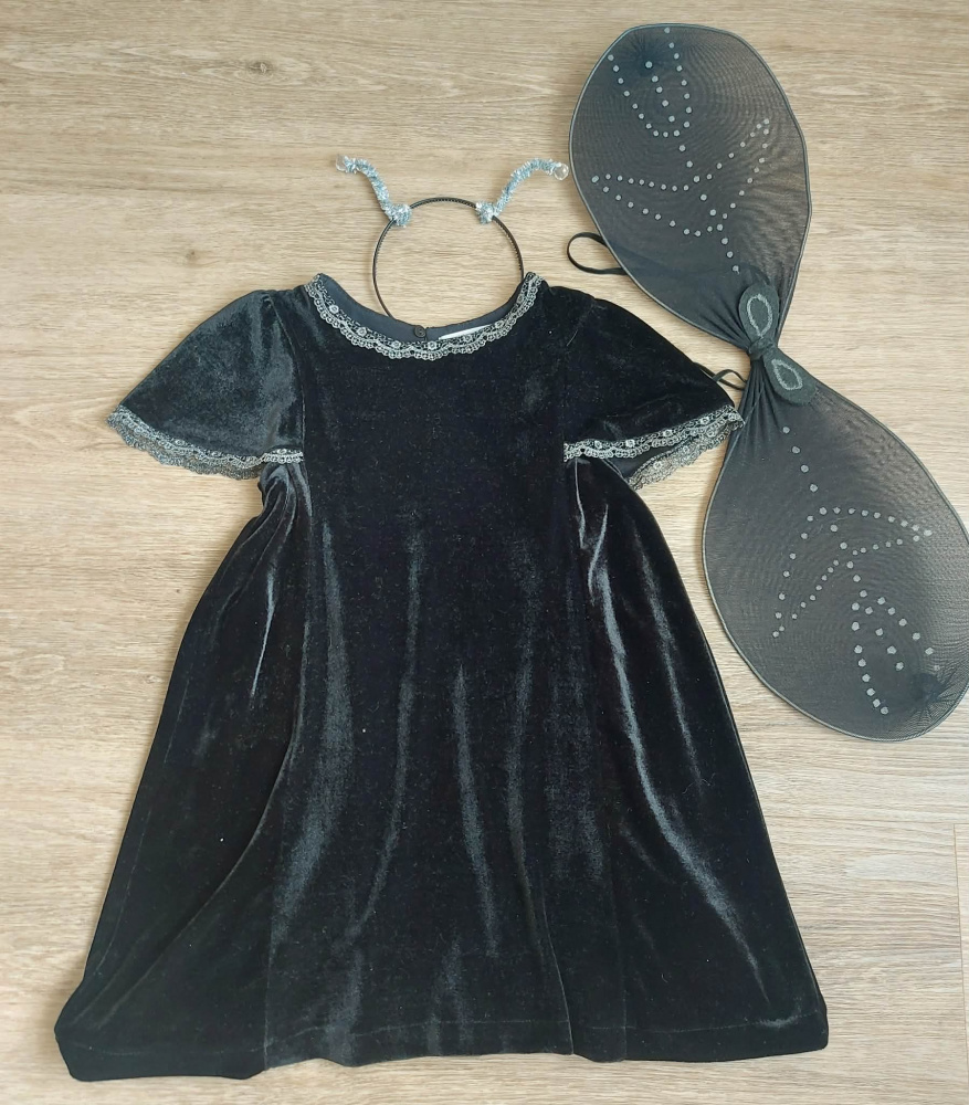 Musės, vabaliuko kostiumas mergaitei