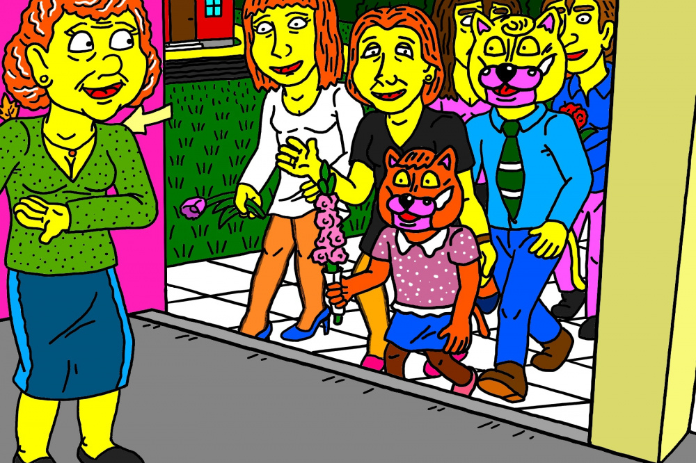 Naitmeno Katino dukrelė Dorotėja išeina į pirmą klasę Kėžių kaimo mokykloje