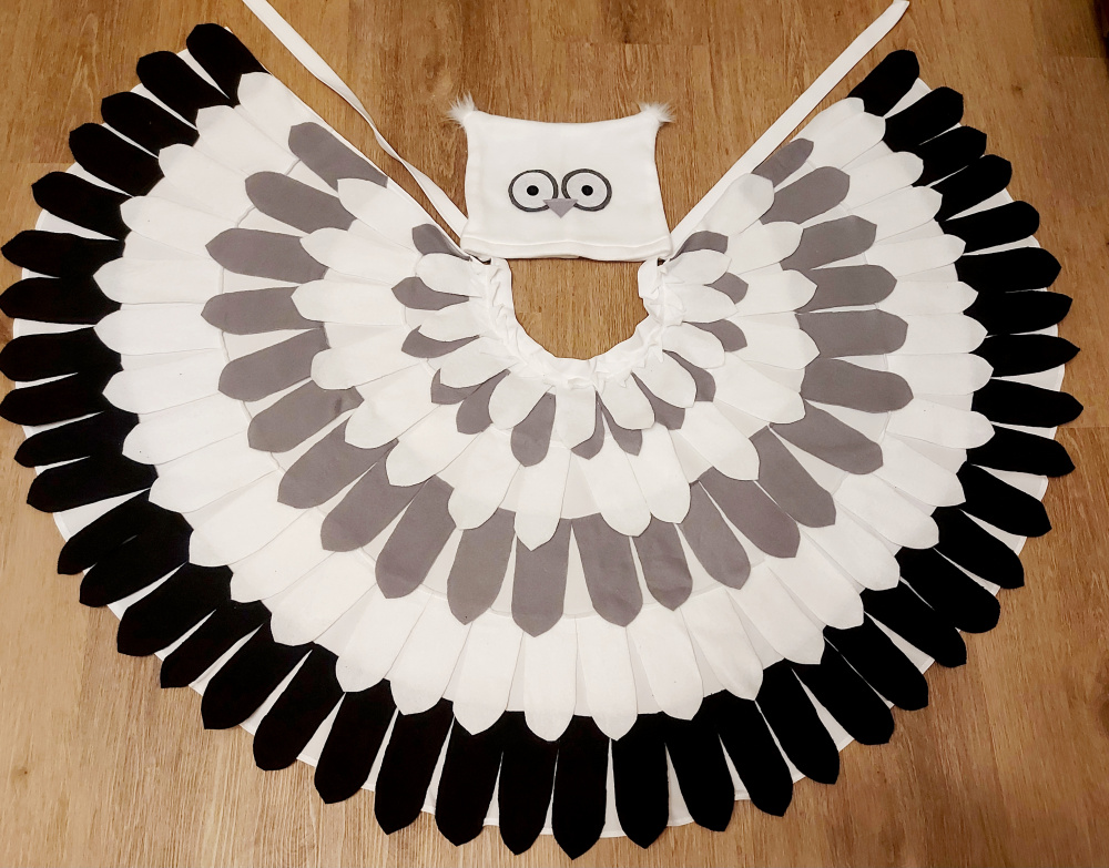 Pelėdos, pelėdžiuko, apuoko karnavalinis kostiumas vaikams@