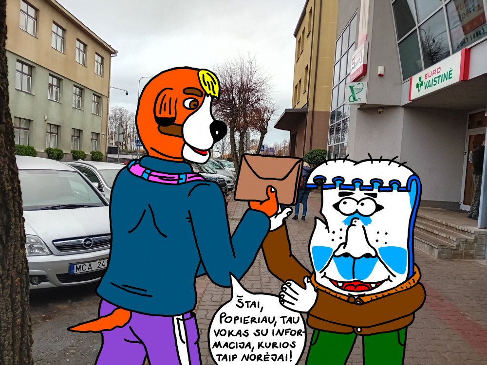 Popierius Popierėnas susitiko Kupiškyje su Raigardu Šunėnu, turinčiu svarbios informacijos