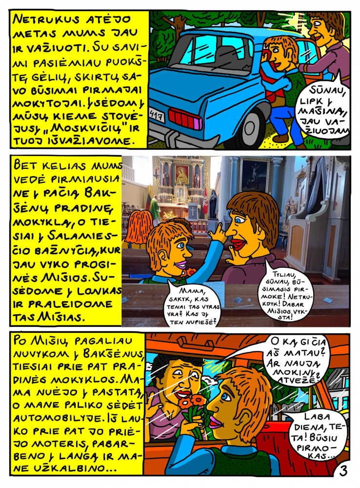 Rugsėjo pirmosios prisiminimai mano pirmoje klasėje, Bakšėnų mokykloje 3