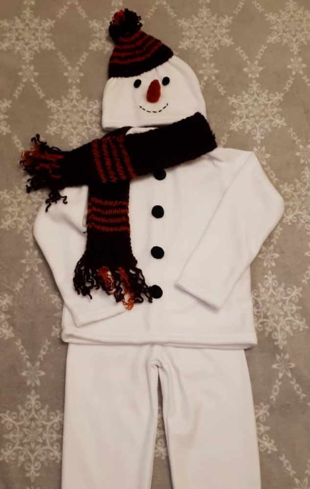 Sniego senio, besmegenio karnavalinis kostiumas vaikams