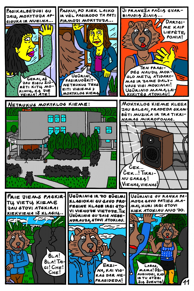 Vaikino Usūrinio Kumščio pirma mokslo diena Kupiškio "Profkėje" 11