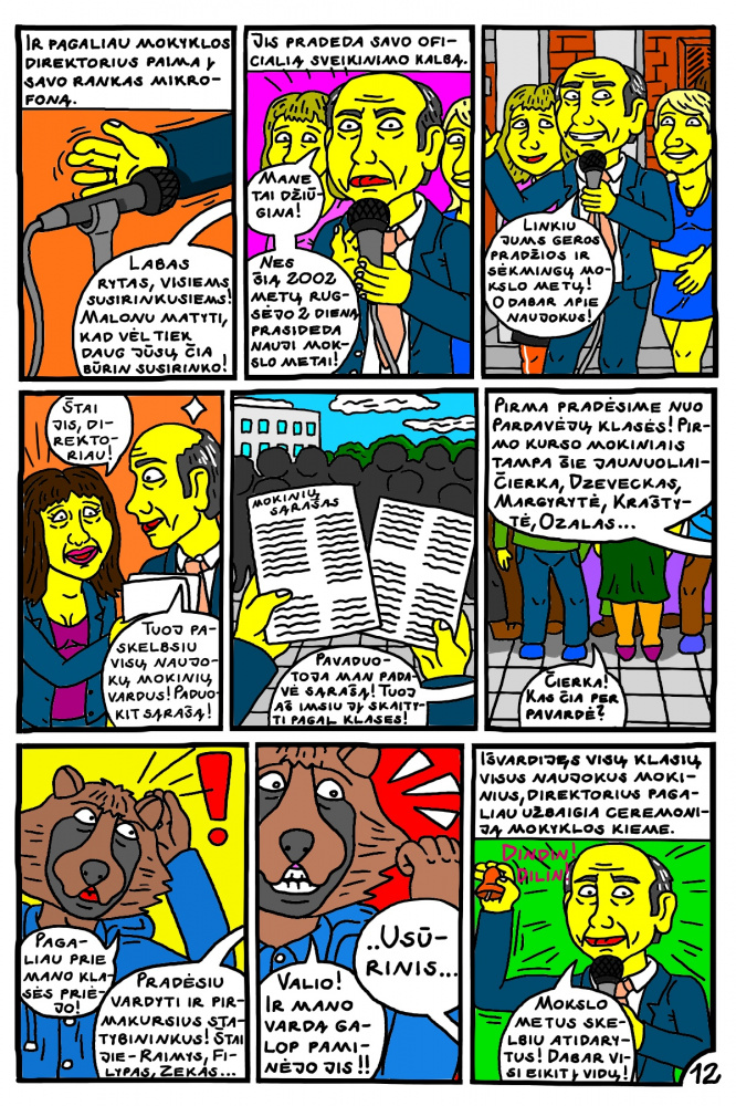 Vaikino Usūrinio Kumščio pirma mokslo diena Kupiškio "Profkėje" 12