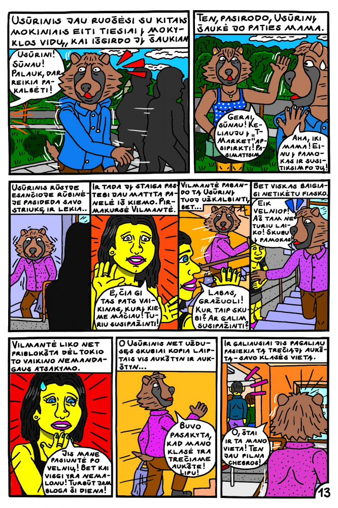 Vaikino Usūrinio Kumščio pirma mokslo diena Kupiškio "Profkėje" 13