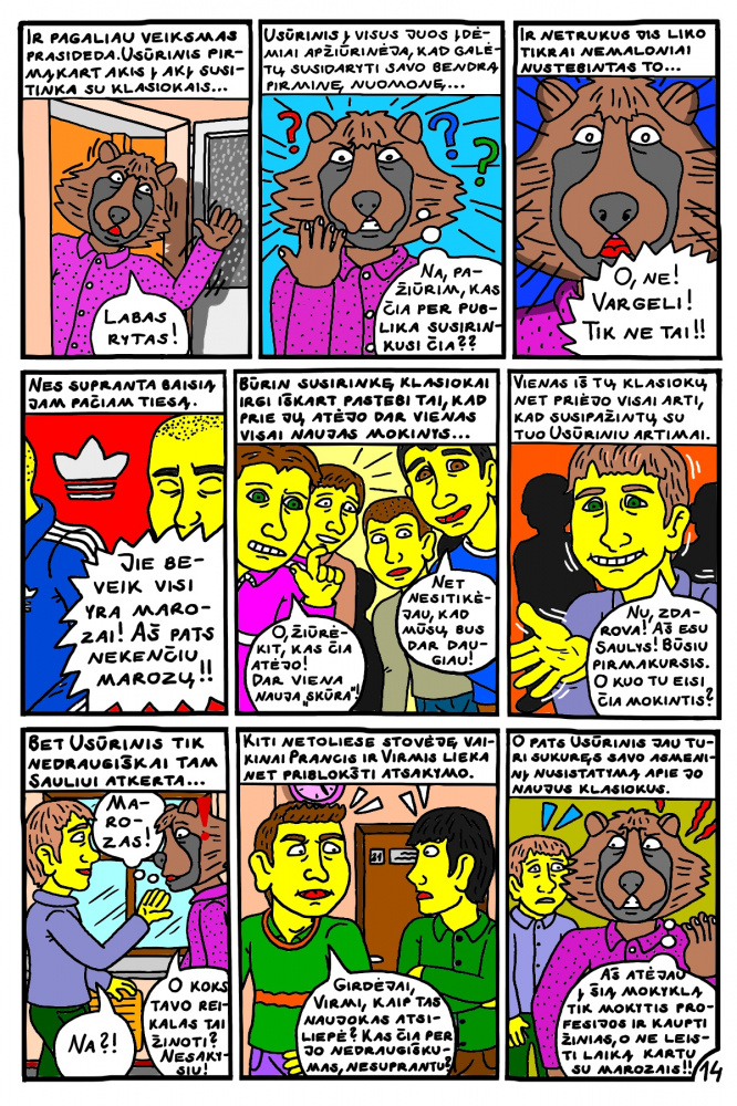 Vaikino Usūrinio Kumščio pirma mokslo diena Kupiškio "Profkėje" 14