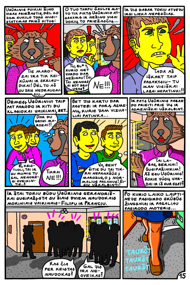 Vaikino Usūrinio Kumščio pirma mokslo diena Kupiškio "Profkėje" 15