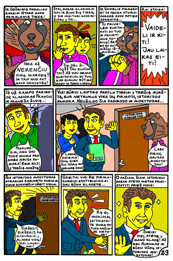 Vaikino Usūrinio Kumščio pirma mokslo diena Kupiškio "Profkėje" 23