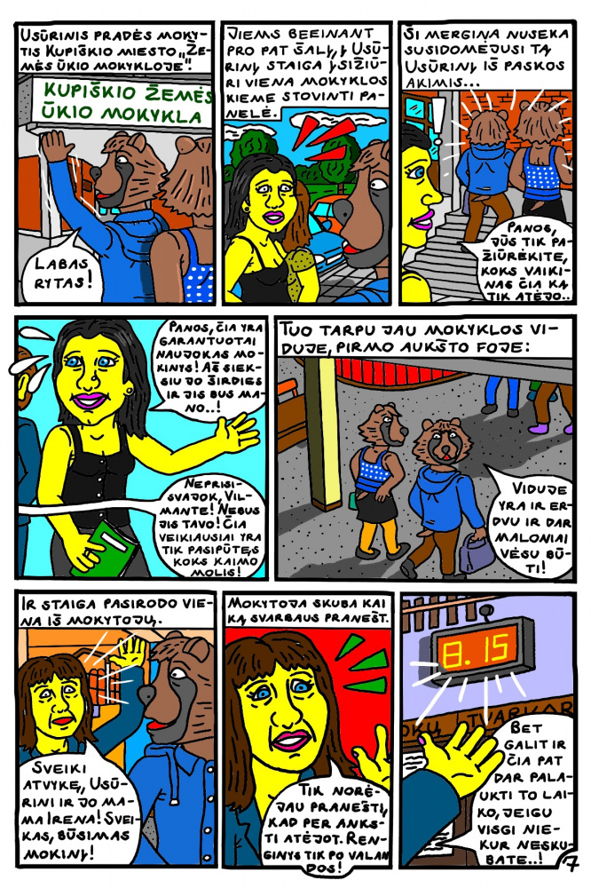 Vaikino Usūrinio Kumščio pirma mokslo diena Kupiškio "Profkėje" 7