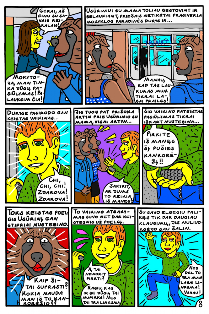 Vaikino Usūrinio Kumščio pirma mokslo diena Kupiškio "Profkėje" 8