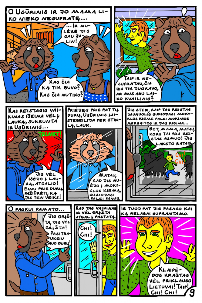 Vaikino Usūrinio Kumščio pirma mokslo diena Kupiškio "Profkėje" 9