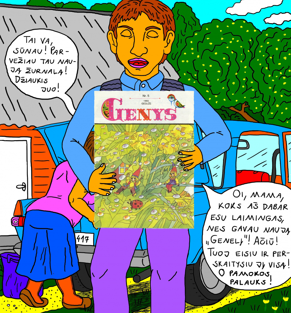 Vaikystės memuarai, susiję su žurnalu "Genys"