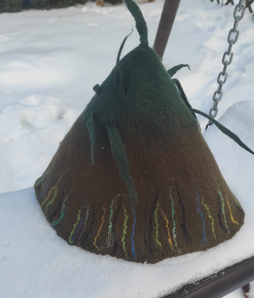 Veltinio kepurė pirčiai