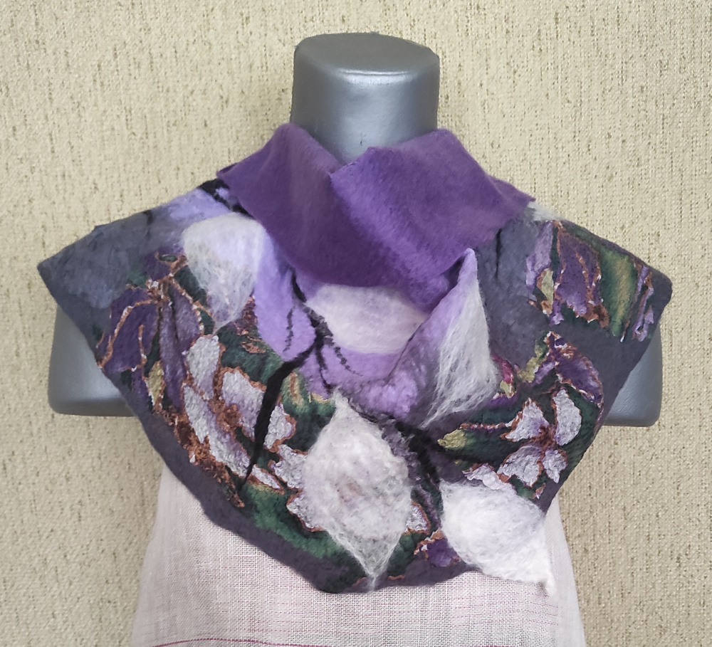 Veltinio šalikas " Pavasarėjant"