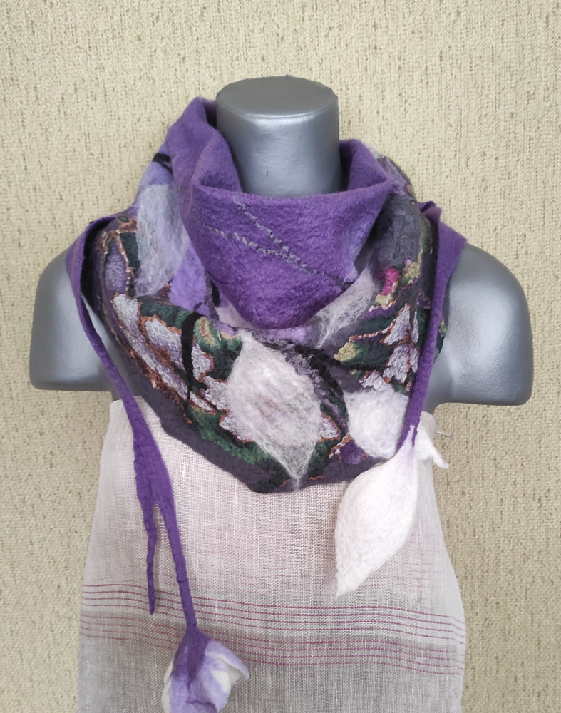 Veltinio šalikas " Pavasarėjant"