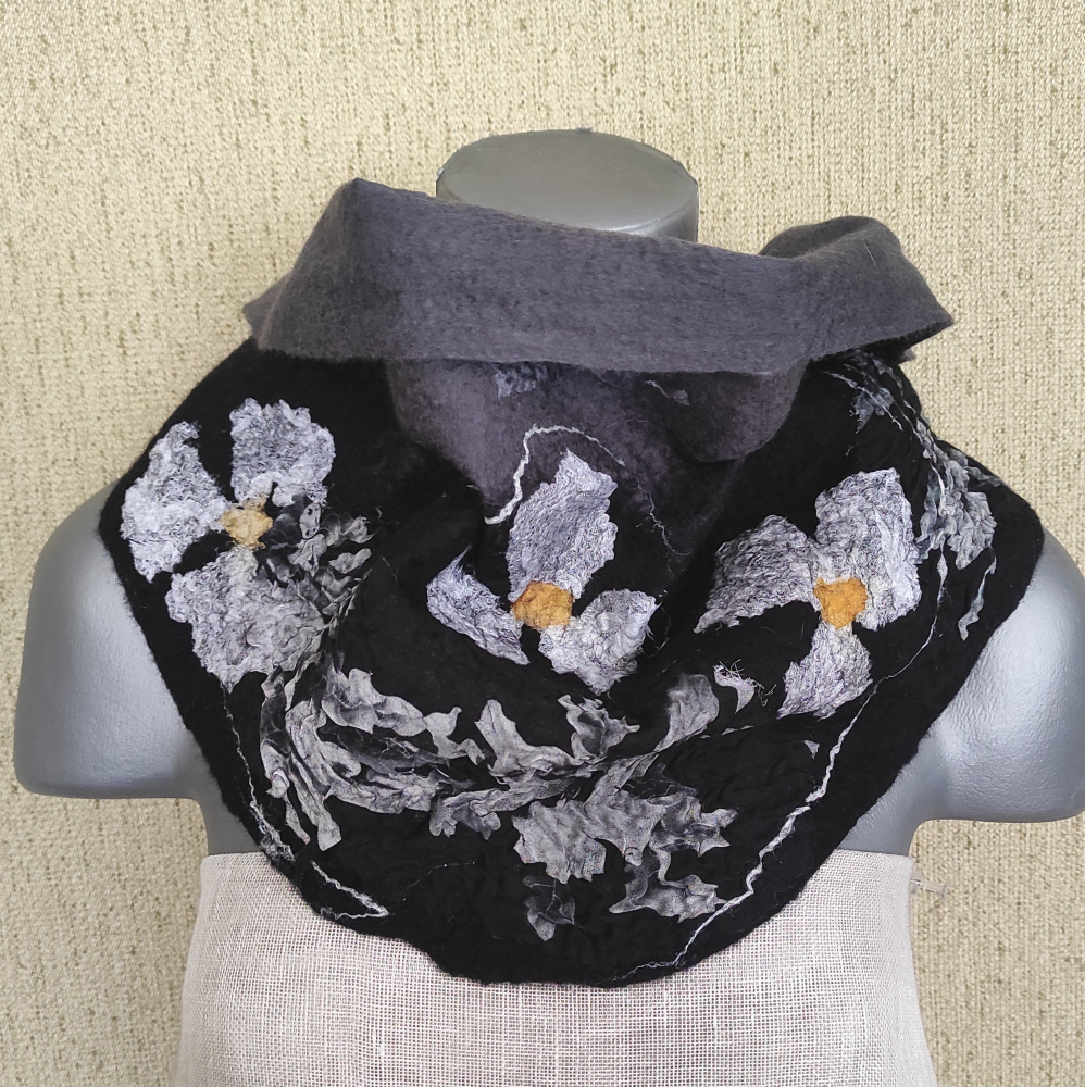 Veltinio šalikas " Žiemos naktis"