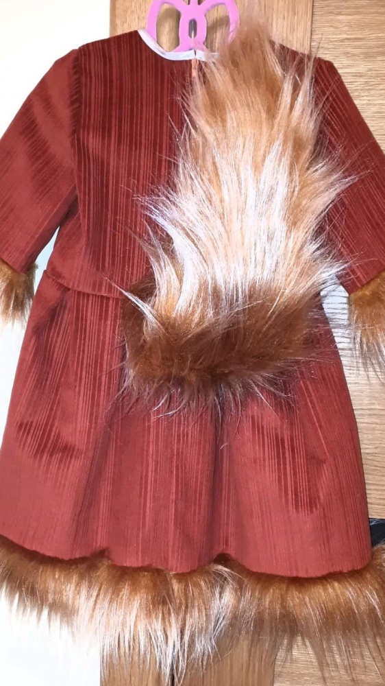 Voveraitės, voverės karnavalinis kostiumas mergaitei