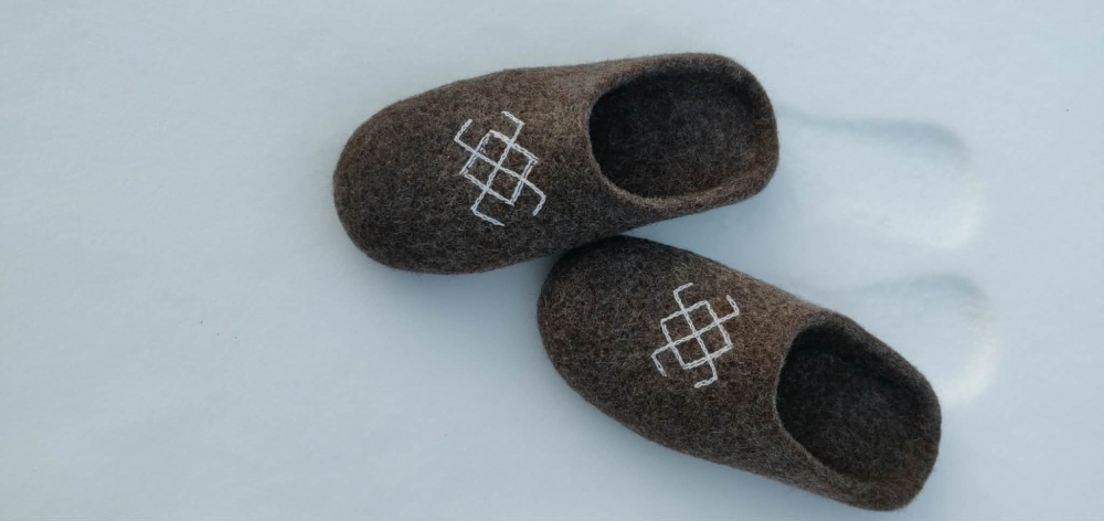 vyriškos vilnos  šlepetės