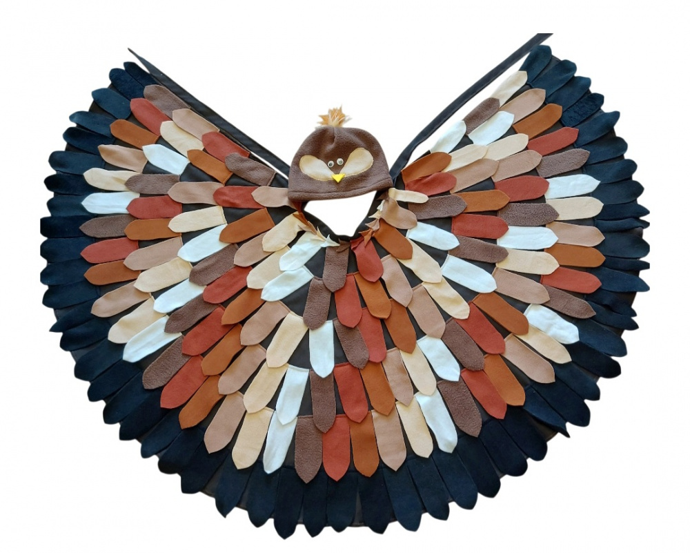 Žvirblio, paukščio kostiumas