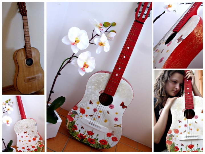 "Aš ir mano gitara " iš dekupažo
